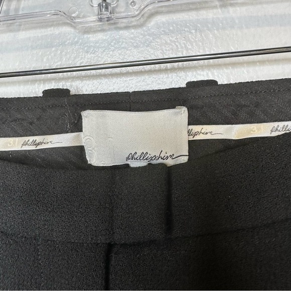 3.1 Phillips Pants Womens Lim Virgin Wool Silk Lined Tall Straight Leg Black 4 - Picture 10 of 11
